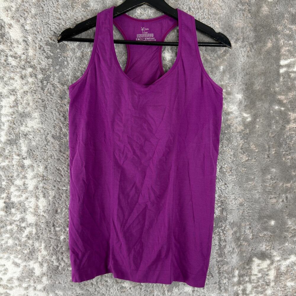 iBex Size XS Wool Stretch Minimalist Tank Top Purple Sleeveless Pullover Casual